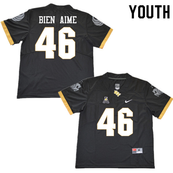 Youth #46 Philjae Bien Aime UCF Knights College Football Jerseys Sale-Black - Click Image to Close
